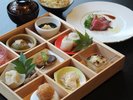 日本一に輝いた経歴を持つ鳥取和牛の希少部位を使用したメインディッシュは、季節により変わります/例