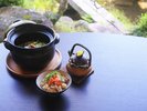 三朝荘名物 源泉坂の土窯ごはん