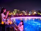 ナイトプール「THE BOTANICAL POOL」(イメージ)大人の夜の夏遊びには最高のリゾート空間です!