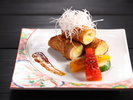 別注料理:松本一本ねぎの豚肉巻き
