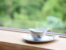 客室の窓辺でゆっくりカフェタイム