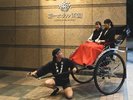 人力車体験・ホテルエントランス前(イメージ)