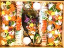 地魚中心の刺身・しゃぶしゃぶ盛り合せAssorted sashimi centered on locally caught fish and shellfish