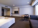 【デラックスツイン】グループや団体でのご利用でもゆったりとお寛ぎいただけます。