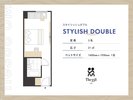 【スタイリッシュダブル】定員3名/21平米