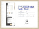 【スタイリッシュダブルシンク付き】定員2名/21平米