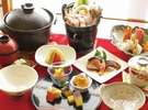 季節により料理の内容は、変わります。