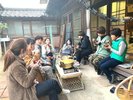 縁側でシェアごはん♪