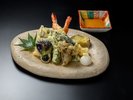 *【夕食オプション】海老と野菜の天ぷら盛り合わせ