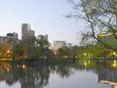 中島公園の夕暮れ