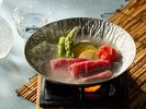 牛肉とアイランドルビーの小鍋仕立て