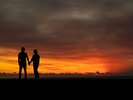 御浜埼の夕焼け