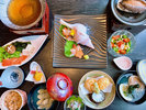 ■貝づくし会席 一例 新鮮な海の恵みを存分に味わえる、磯の香り豊かな会席です。