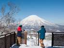 【スキー場】蝦夷富士「羊蹄山」、自然の雄大さを満喫。（ウエストMt.山頂より）