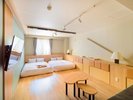 ■キッズフレンドリールーム例(低床ダブル2台&クッションフロア)33u