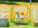 ■【ひつじひろば】かわいい動物や大自然に囲まれたエリア。ひつじとポニーがのんびりと暮らしています。