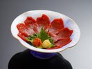 追加料理:国産馬刺 特選ロース(1人前2500円税込)