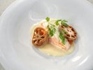 【花暦】ディナー(秋) 信州サーモンと蓮根の白ワインクリームソース