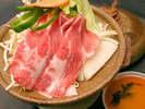 牛肉の陶板焼き