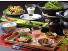 炊き立て土鍋ご飯 朝食一例