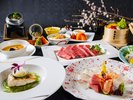 伊予牛「絹の味」鉄板焼きと瀬戸真鯛