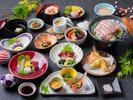 【夕食】馬刺し付季節の会席