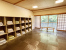 露天風呂の脱衣場