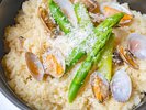 【春】春野菜とあさりのリゾット~パルメザンチーズと共に~