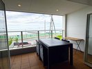 201号室 海を眺めながら過ごせるテラス