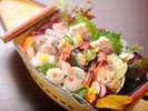 日本海ならでは!豪華舟盛りのお造り