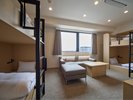 ◇禁煙◇フォーベッドルーム【最上階】|26.9�u|2段ベッド×2台