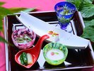 【夕食;和食会席(八寸一例)】