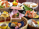 【特選地物DX会席】お料理の味わいはもちろんのこと、香り、美しさと五感が喜ぶ職人技もお愉しみください。