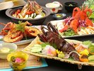 【久慈サンピア日立】茨城県産特大「常陸乃国いせ海老」の贅沢コース(夏イメージ)