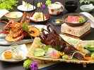 【久慈サンピア日立】季節の会席と特大「常陸乃国いせ海老」のよくばりコース(夏イメージ)