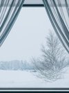 窓からの雪景色もお楽しみください(イメージ)