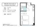 スタンダードツインルーム/間取り図