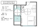 ユニバーサルツインルーム/間取り図