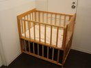 脱衣所にはベビーベッドをご用意