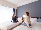 広いテラスでは夜空を独占!