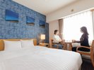 ■ダブルルーム■スタンダードツインよりコンパクトでコスト◎