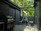 テラスで天体観測やBBQも