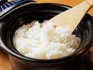 芦別産ゆめぴりかを土鍋で炊きあげます。
