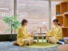 落ち着いた空間にはさまざまなボードゲームもご用意