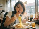 ご当地名物「冷やしラーメン」、ホテル近くのお店で食べられる!※イメージ