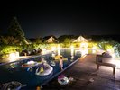 夏は夜までプールが愉しめる♪