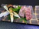 松茸と信州牛の陶板焼き