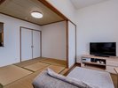 【タイプA2 和洋室】和室に布団を敷くタイプの自宅のようなくつろぎ空間。