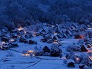 白川郷展望台から見える夜景