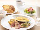 朝食1日目ドリンク、デザート変更